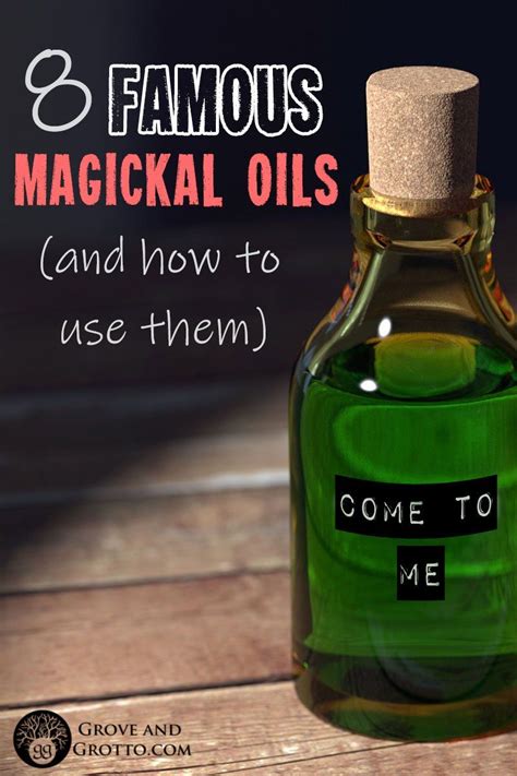 Magickal properties of essential oils